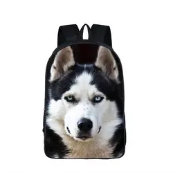Собака боксер Хаски рюкзак для подростков детские школьные сумки стаффордширский бультерьер немецкая овчарка рюкзак животные Детская