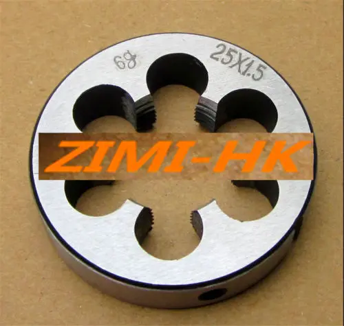 

1pcs 25mm x1.5 Metric Right Hand Die M25x1.5mm Pitch Die Threading Tools