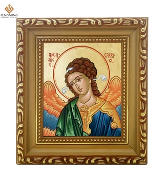

High quality Orthodox Church Supplies lcon of Archangel Gabriel wood Frame Byzantine Art Special icon and religious item