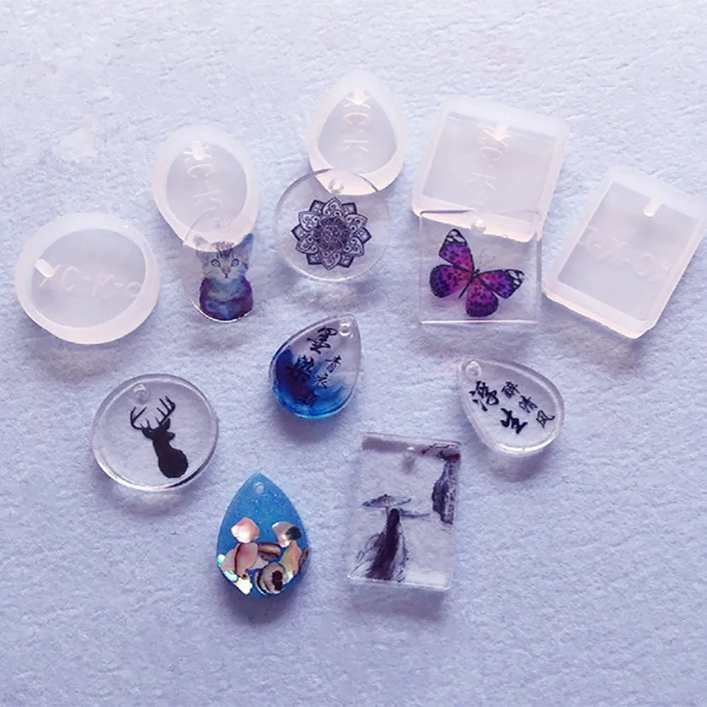 

1Set Pendant Silicone Mold Resin Silicone Mould Handmade Tool Epoxy Resin Molds Silicone Soap Mold,Silicone Cake Mold