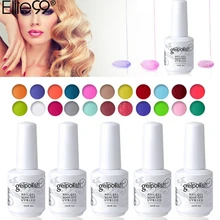 Elite99 глазурная краска, замачиваемый УФ светодиодный гель, красота, личная забота, художественный цветной Блестящий Гель-лак для ногтей, 15 мл, Гель-лак для пальцев