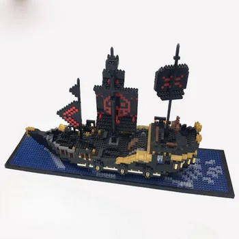 

mylb building block Pirates of the Caribbean the Black Pearl Ship The white bearded m dick model Toys Compatible Toys 3D Model
