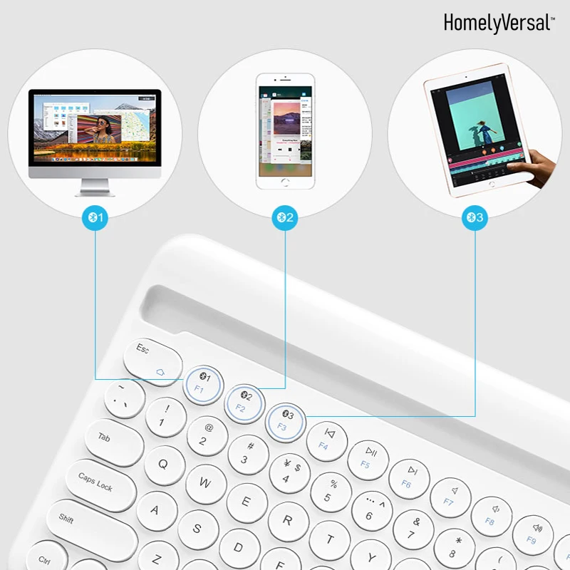 Высококачественная тонкая Bluetooth клавиатура беззвучные планшеты и смартфоны