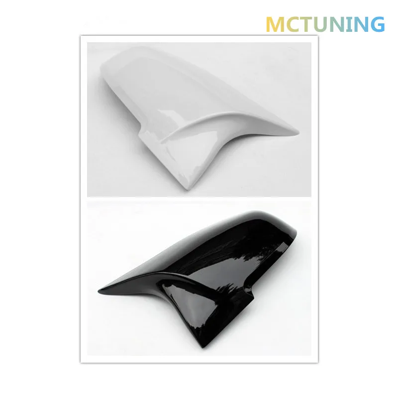 

For 1 2 3 4 Series F20 F22 F30 F35 F32 F34 Look ABS Material Rear View Mirror Cover & Gloss Black/White 2012-2016