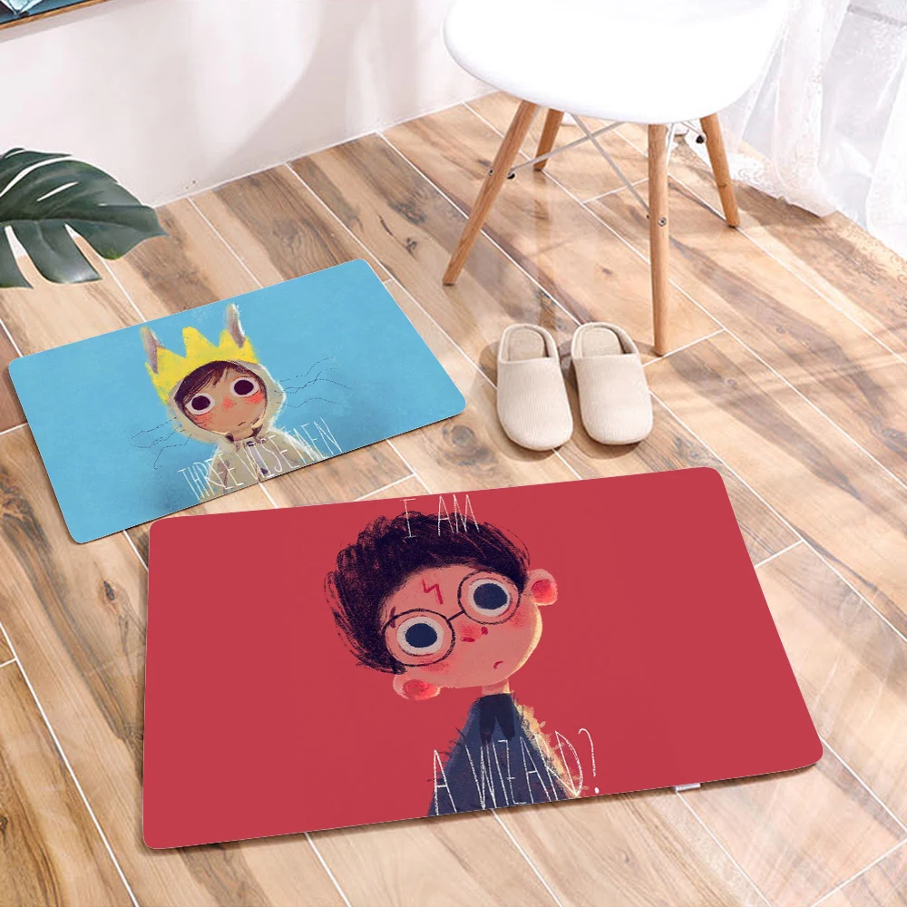 

Little Prince Home Decor Kitchen Carpet Room Bathroom Entrance Door Mat Non-slip Print Floor Mat Home Mat kitchen rugs