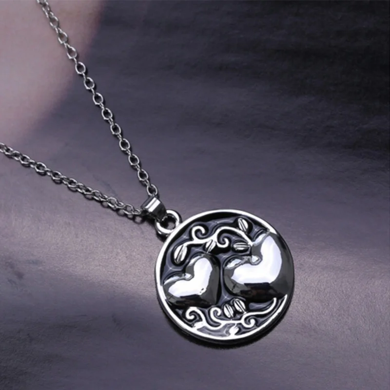 

1PC Necklace Sister Tree Two-sided Alloy Pendant Sweet Heart Link Chain For Love Family Gift Memory Wedding gift for Women girl
