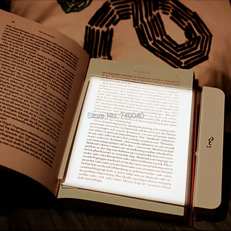 New Portable LED Panel Bookmark Light Car Travel Reading Lamp Soft