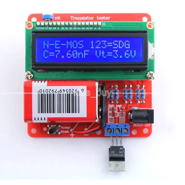 

DIY KITS Digital Combo Transistor Tester LCR Diode Capacitance Inductance ESR meter / PWM Signal Generator / frequency meter