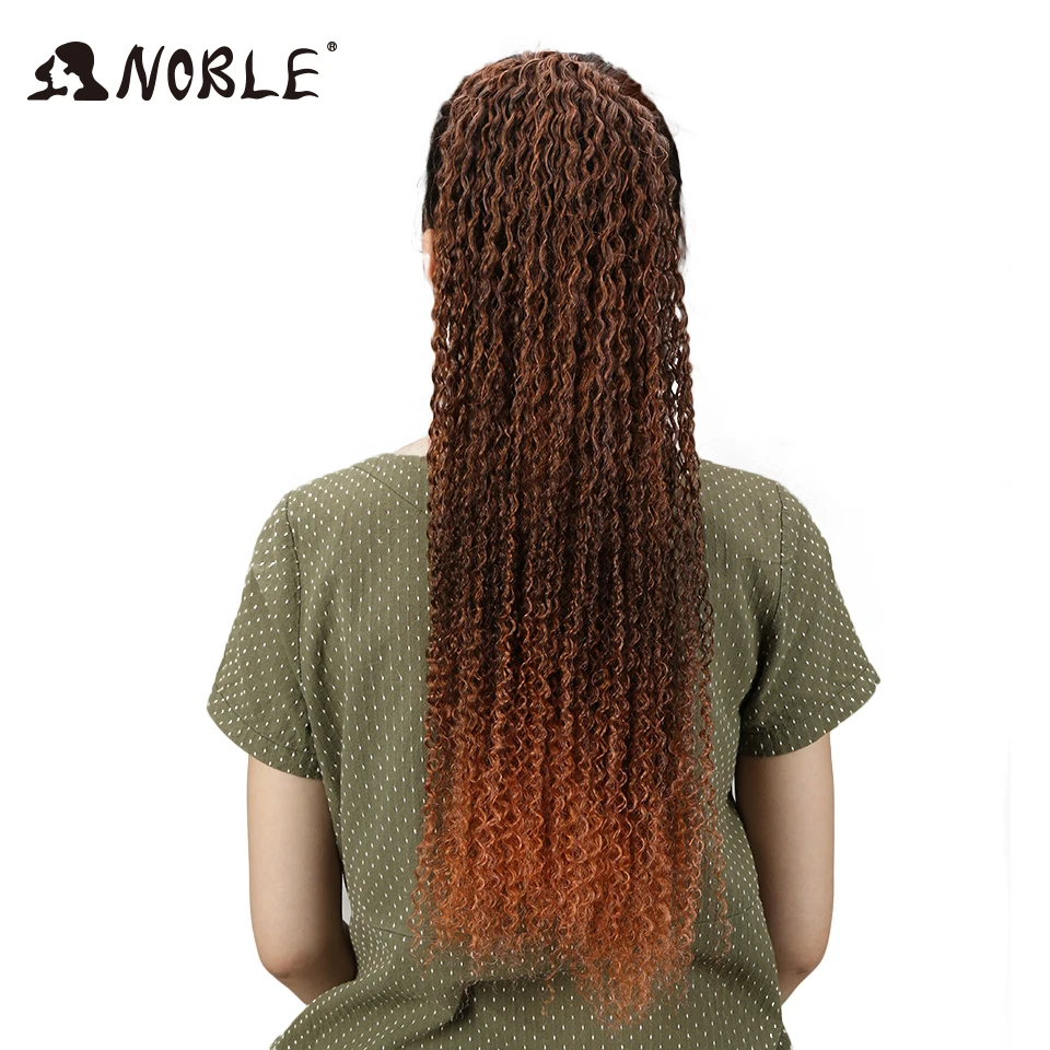 Благородный Длинные афро кудрявый вьющиеся синтетический волос для афро Для женщин 28-38 дюймов Ombre Пучки Волос Вьющиеся Волосы бесплатная