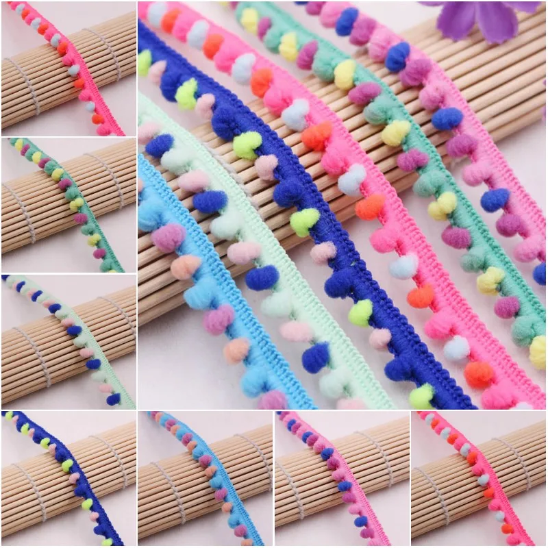 Trim Pom Pom Tassel Fringe Cloth Dress DIY Sewing Trims Crafts Wedding Decor