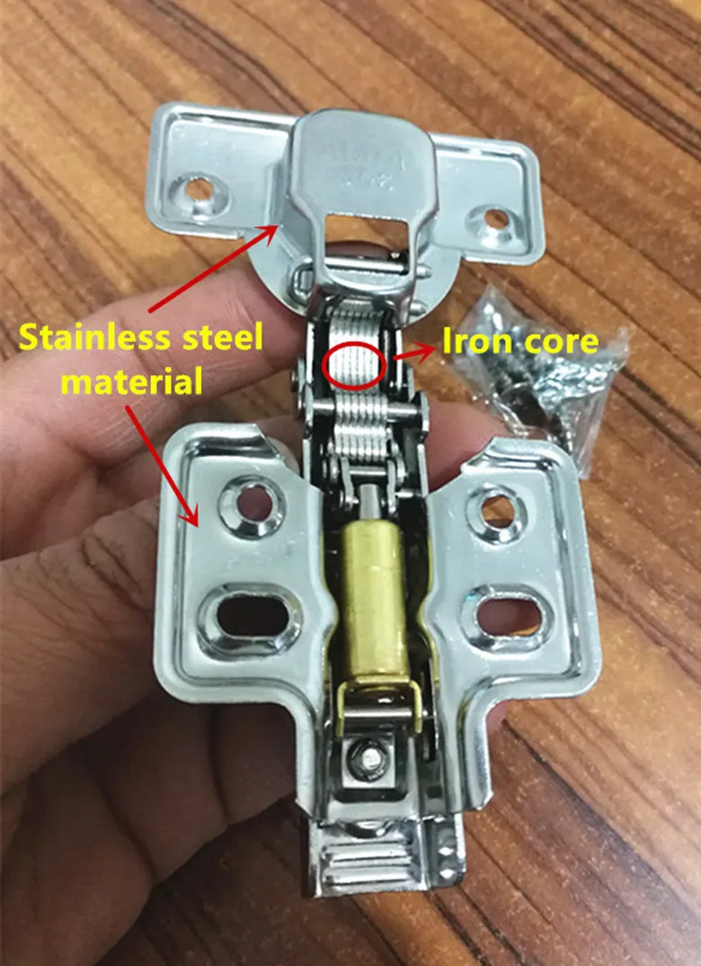 Гидравлический шарнир из нержавеющей стали, Буфер Заслонки, дверные петли шкафа, мебельные петли, фурнитура