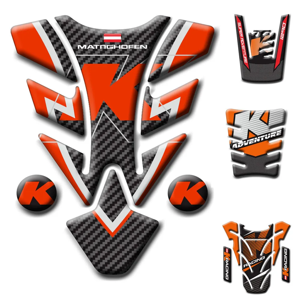 

For KTM 1290 390 SUPERDUKE ADVENTURE 3D Tank Pad Fish Bone Protector Decal Decal Raised Tank Wheel Gas Cap Pad Filler