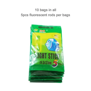

50Pcs 4.5*37mm Fishing Float Fluorescent Lightstick Light Night Float Rod Lights Dark Glow Stick Useful Lots Fishing/Party