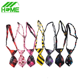 

Adjustable Pet Dog Cat Necktie Handsome Grooming Adorable Lovely Striped Bow Tie for Pets Dogs Polyester Silk Collar