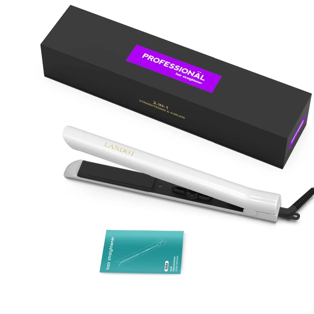 flat iron hair straightener (white-09)
