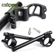 BIKINGBOY 46 мм Разделение 7/" Клип Ons руль для Kawasaki ZX6R 600 ZX6R ниндзя 1998 1999 2000 2001 2002 ZRX 1100 1200 все годы