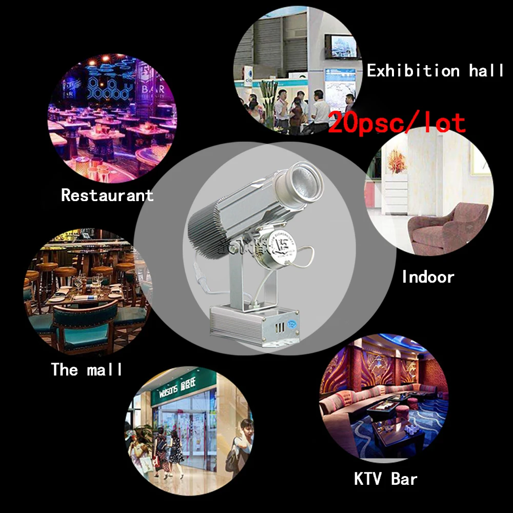 

2017 20lot Hot Sale Custom Design Outdoor Stage Light Special Effect 25W LED Gobo Projector Not waterproof LED Projector Lights