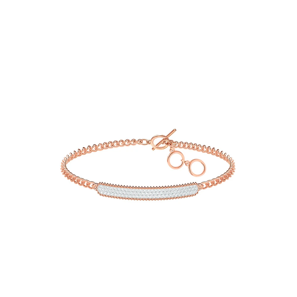

High Quality SWAL White Rose Gold Lady Chain Fashion Design Gift Lady Bracelet