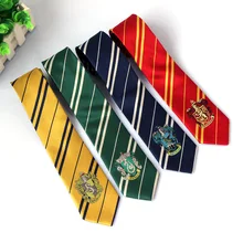 Gryffindor/Slytherin/Hufflepuff/Ravenclaw галстук галстуки Новая мода 4 цвета колледж Стиль серии подарок для мальчиков и девочек Школьный Галстук