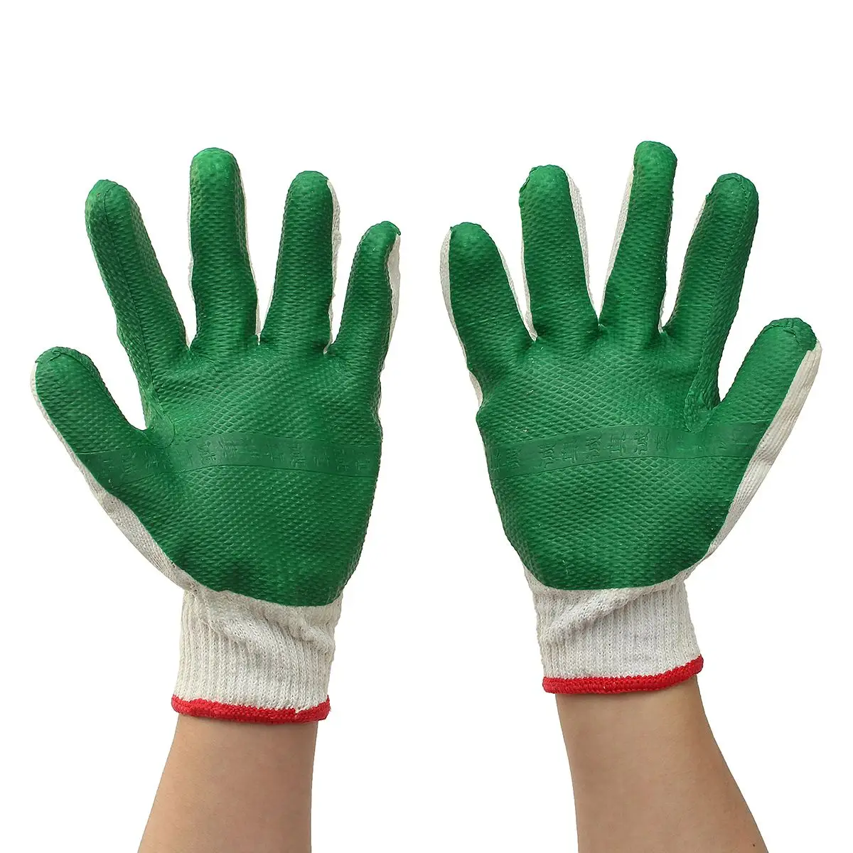 

NEW Safurance 12 Pairs Rubber Knitwrist Knitted Wrist Gloves Builder Handling Work Gauntlets Workplace Safety