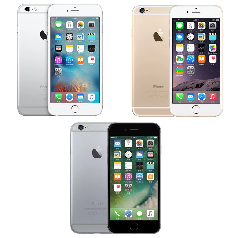 Apple iPhone 6 4G LTE Unlock Smartphone 4.7 inch IOS Dual Core Touchsceen SIM Free 16GB/64GB/128GB ROM Fingerprint Moblie Phone