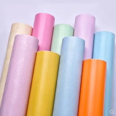 

Solid color wall wallpaper PVC self-adhesive waterproof bedroom simple decorative wallpaper wardrobe desk renovation stickers