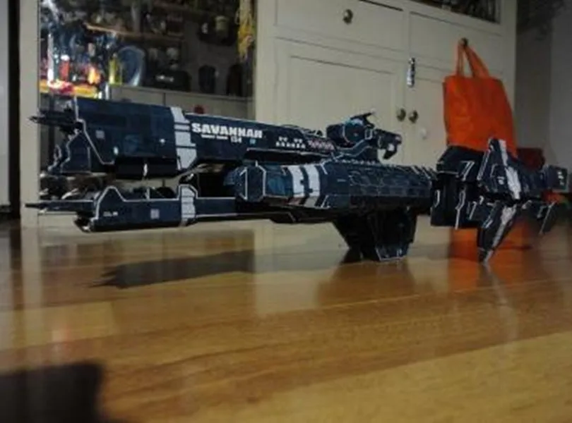 Высококачественный UNSC Halo Super warship Space Battleship 3D набор бумажных моделей|Картонные