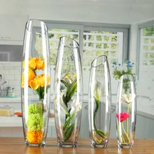 Напольная стеклянная ваза в форме яйца прозрачная ваза креативная artillery ваза в форме косой цветочной вазы орнаменты свадебное украшение