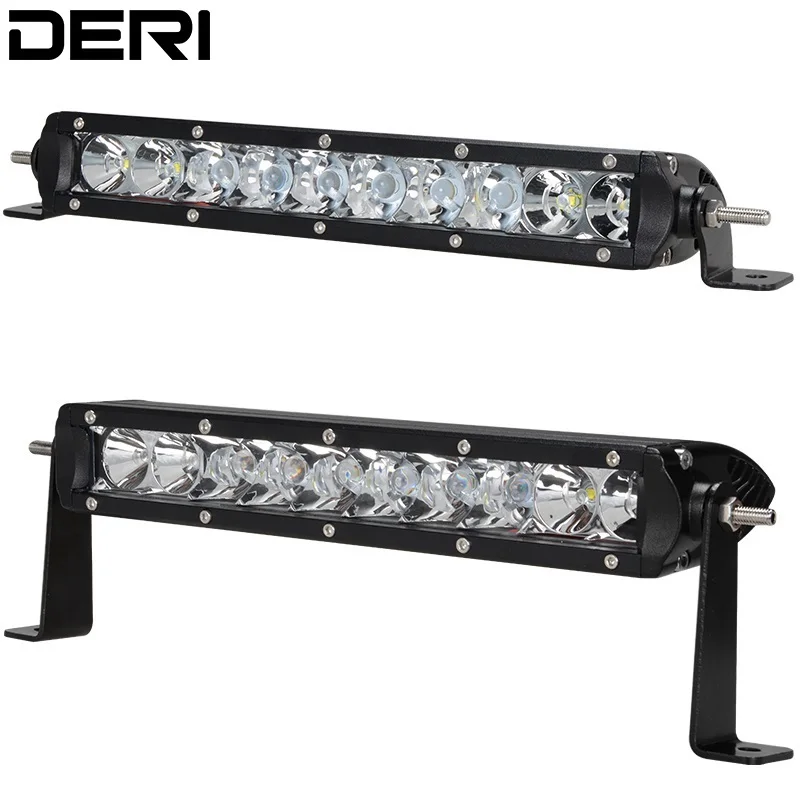 

11 Inch 50W Led Work Light Bar Single Row Flood Spot Beam Work Lamp for Jeep Motorcycle Offroad Truck ATV SUV 4X4 4WD Car Stylng