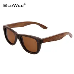 BerWer маленький размер бамбука солнцезащитные очки Для мужчин Для женщин bamboo Для женщин для поляризованных солнцезащитных очков Óculos de sol