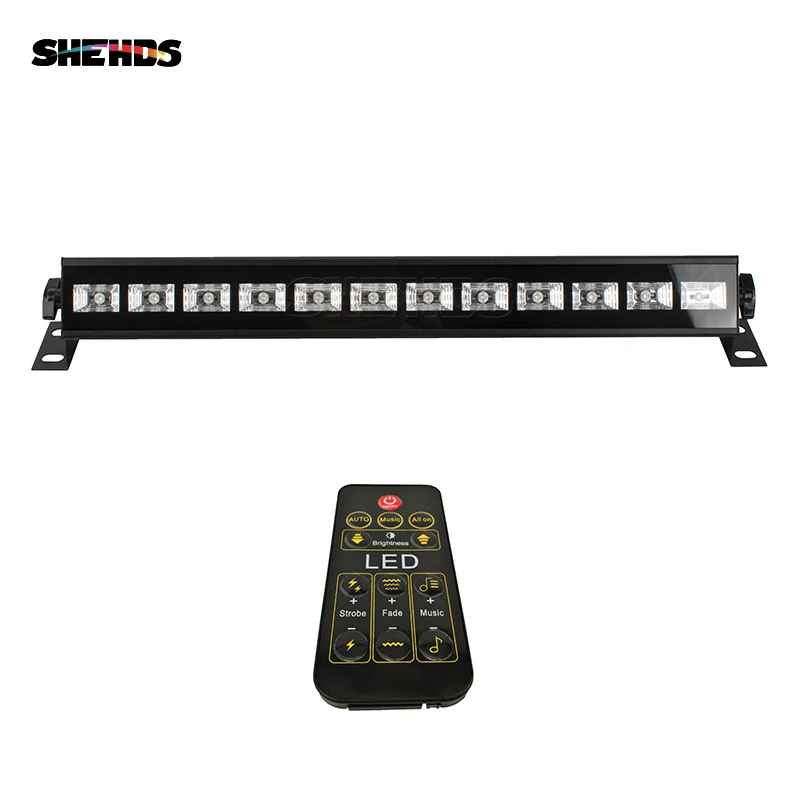 مصنع المخرج الصمام المرحلة ضوء بار 12x3W الأشعة فوق البنفسجية اللون وحدة إضاءة LED جداريّة غسل مع التحكم عن بعد المرحلة ضوء تأثير للترفيه المنزلي-في تأثير إضاءة المسرح من مصابيح وإضاءات على