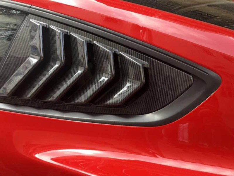 Для Ford mustang 2015 2016 2017 2018 2019 abs заднего стекла жалюзи крышка отделка