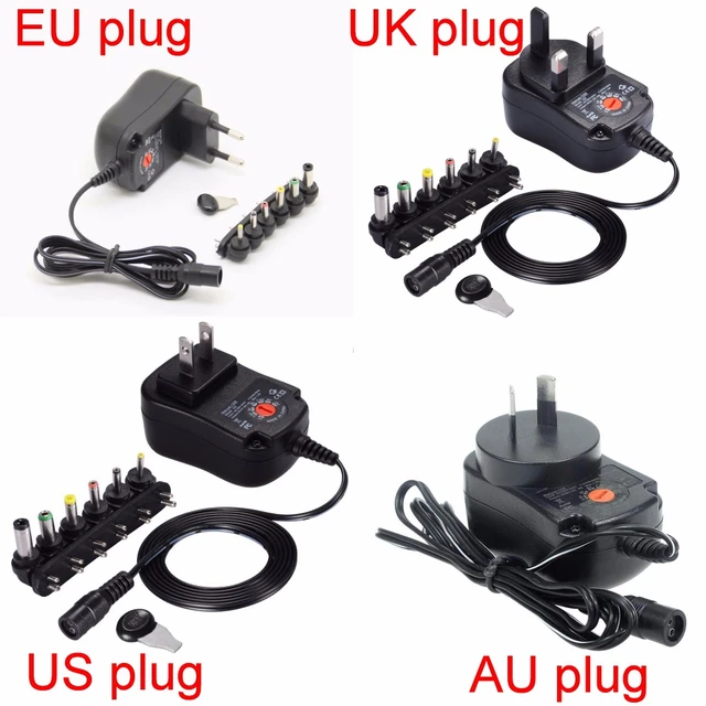 12w Universal Power Supply Adapter 3v 4.5v 5v 6v 7.5v 9v And 12v