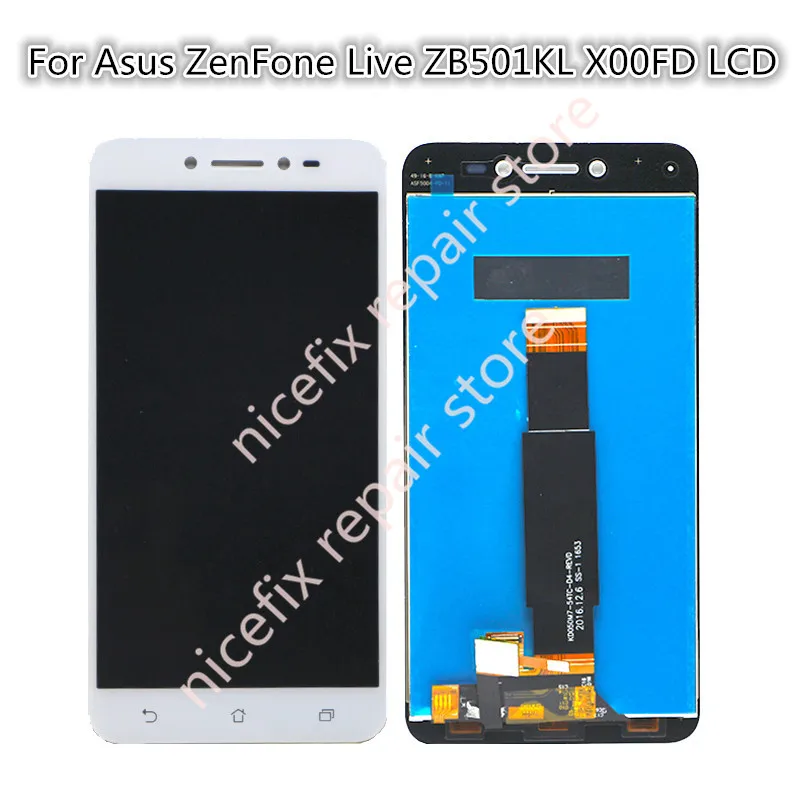 ЖК-дисплей и сенсорный датчик для Asus ZenFone Live ZB501KL X00FD 5 0 дюйма белый/черный |