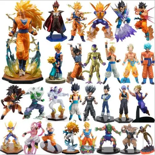 

Dragon Ball Super Saiyan 41 Big collection Son Goku Broli Vegeta Jiren Frieza Piccolo Action figure toys Christmas gift with box
