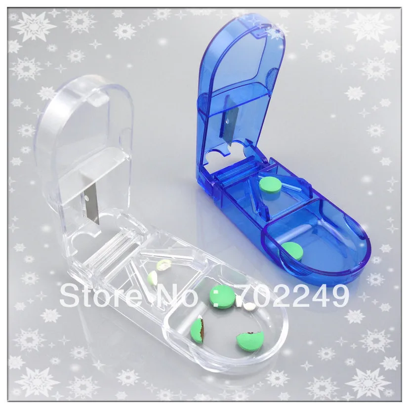 

Freeshipping ----Promotion gift Pill Tablet Cutter Splitter Divide Storage Medicine