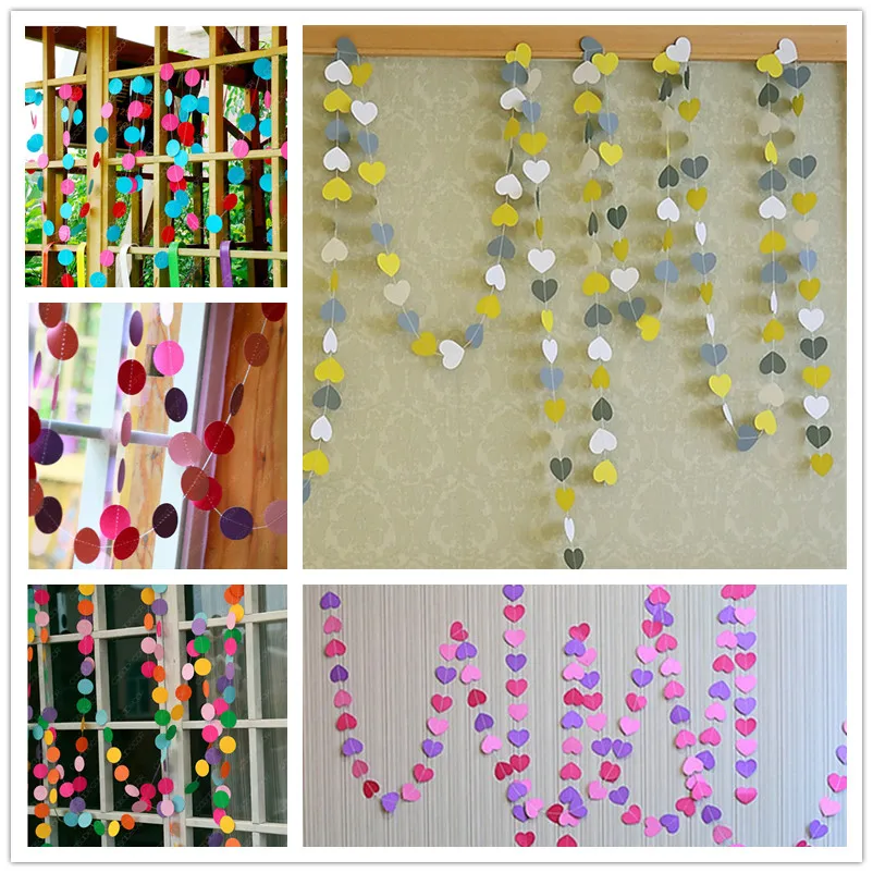 Wedding Decoration 4m Wall Hanging Paper Garlands Baby Shower Boy