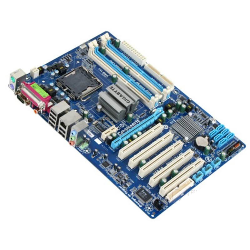 Gigabyte GA P45T ES3G материнская плата для Intel P45 DDR3 USB2.0 16GB LGA 775 десктопная Б/у SATA