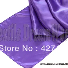 Фиолетовый 1" x 108" атласный настольный бегун Свадебные украшения/вечерние украшения/Свадебные украшения для вечеринок