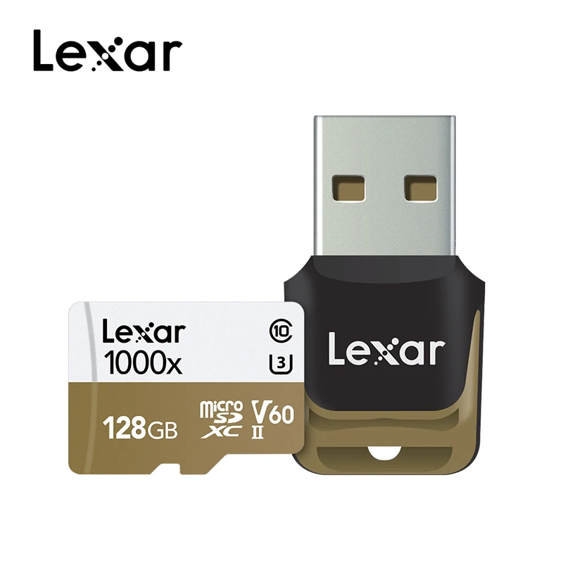 Оригинальная карта памяти Lexar, 128 ГБ, micro sd, 1000x, 16 ГБ, 64 ГБ, UHS-II U3, Макс., 150 МБ/с./с, 32 ГБ, карта micro sd, класс 10, карта памяти