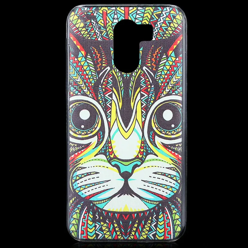 KOC2801H_1_Totem Cat Pattern TPU Protective Case for Wileyfox Swift 2  Swift 2 Plus