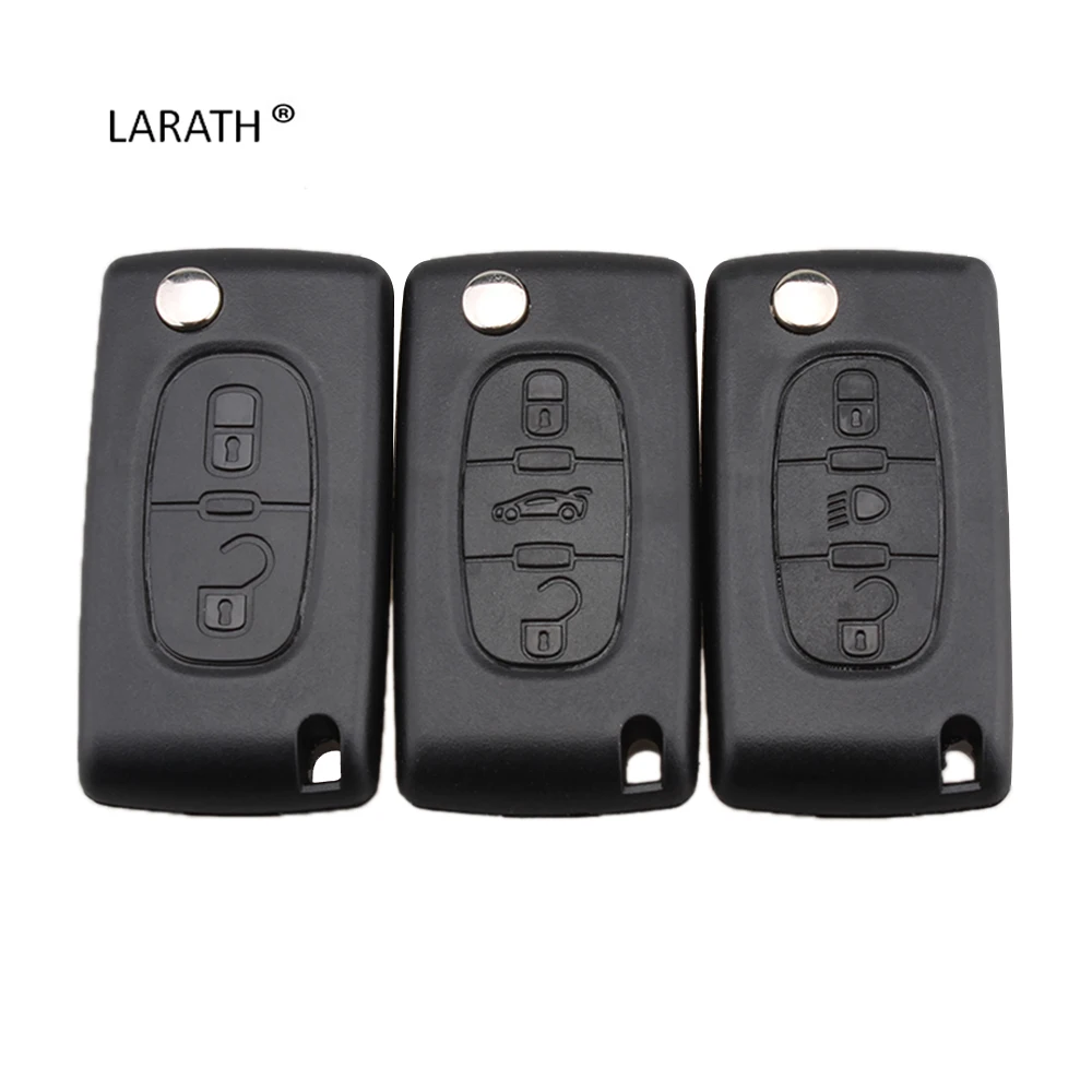 2 3 Buttons Car key Case for Peugeot 207 307 308 407 607 807 For Citroen