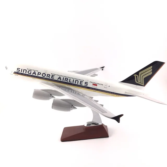A380 SINGAPORE AIRLINES 45-47CM 1:150 Alloy aircraft model Collection model Toys Gifts Free express EMS/DHL/Delivery