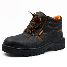 2016 New Breathable Men Work&Safety Shoes Steel Toe Cap Wear-Resistant Oil Waterproof Men Ankle Boots Welding Shoes Big Size