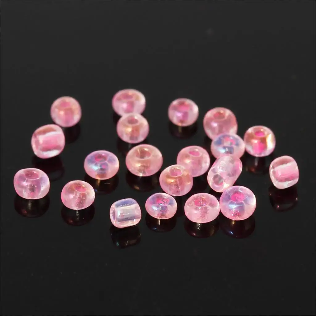 

Doreen Box hot- 100 Gram Pink Glass Seed Beads 10/0 Jewelry Making (B09083)