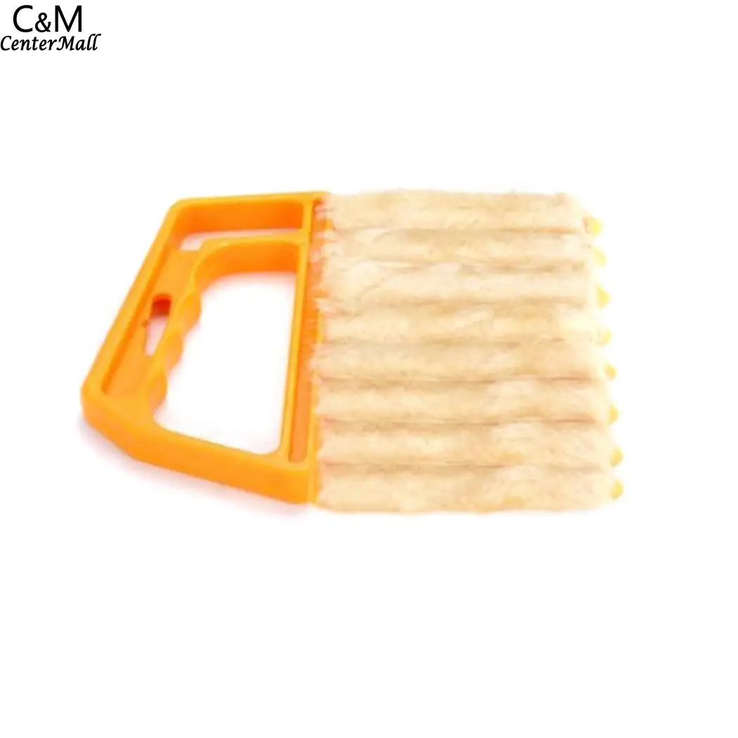 

House cleaning Brush Tool Yellow window Cleaner Shutter Dust Blind etc Shutters Air Office Handheld Conditioner