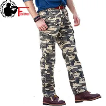 Мужские высококачественные армейские брюки карго с несколькими карманами, повседневные брюки, хлопок, мужские длинные брюки размера плюс 29-40
