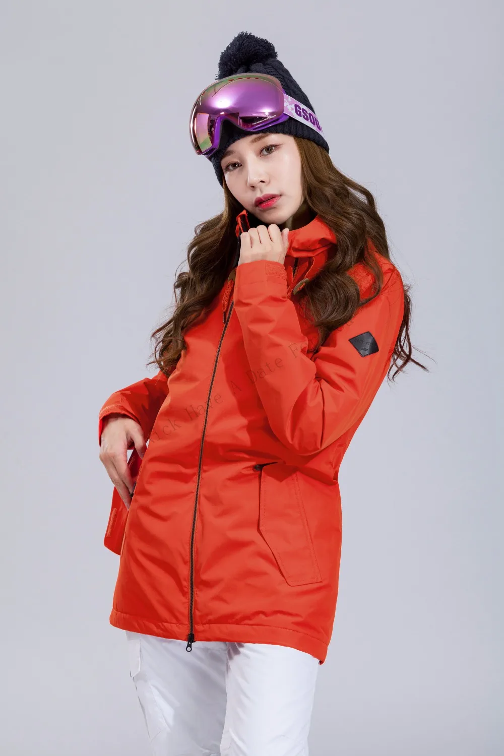 Gsou Snow Women Ski Jacket Snowboard Jacket Outdoor Sport Wear Skiing