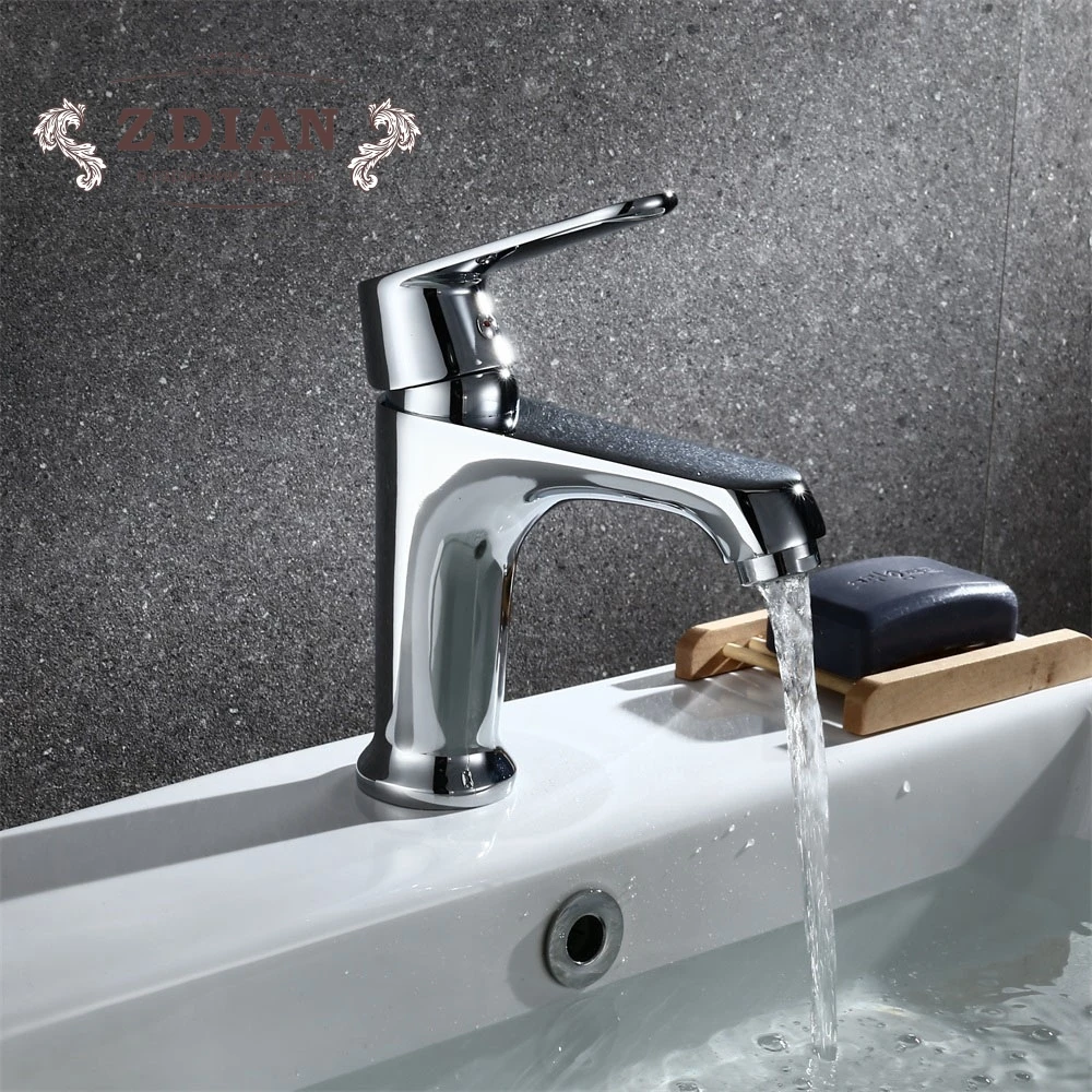

Modern Style Basin Faucet Cold and Hot Water Mixer Torneira Da Bacia Single Handle bathroom sink mixer bathroom sink faucet tap
