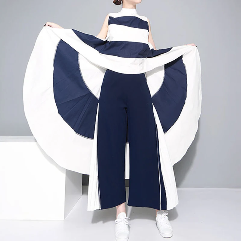 Женская шифоновая рубашка в полоску TWOTWINSTYLE Летняя асимметричная Длинная блузка